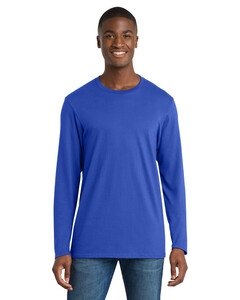 Port & Co PC600LS Blue-Port & Company Long Sleeve Bouncer Tee Blue