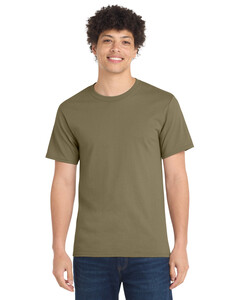Port & Co PC61 Brown-Essential Tee 100% Cotton T-Shirt Brown