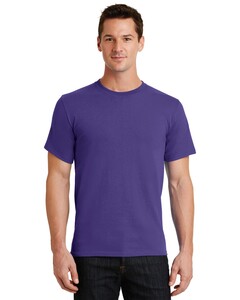 Port &amp; Co PC61 Purple-Essential Tee 100% Cotton T-Shirt Purple