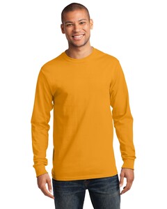 Port & Co PC61LS Yellow-Long Sleeve Essential T-Shirt Yellow