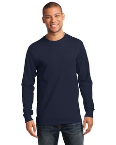 Port & Co PC61LST Navy-Tall Long Sleeve Essential T-Shirt Navy