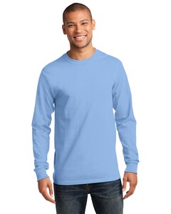 Port & Co PC61LST Blue-Tall Long Sleeve Essential T-Shirt Blue