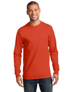 Port & Co PC61LST Orange-Tall Long Sleeve Essential T-Shirt Orange