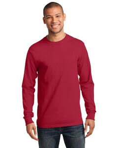 Port & Co PC61LST Red-Tall Long Sleeve Essential T-Shirt Red