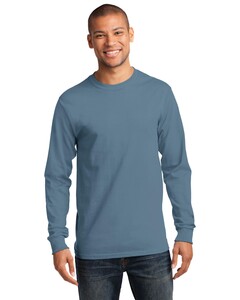 Port & Co PC61LST Blue-Tall Long Sleeve Essential T-Shirt Blue