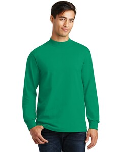 Port & Co PC61M Green-Mock Turtleneck Green