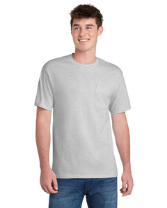 Port & Co PC61PT Gray-Tall Essential T-Shirt with Pocket Gray