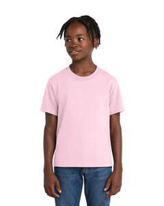 Port & Co PC61Y Pink-Youth Essential T-Shirt Pink