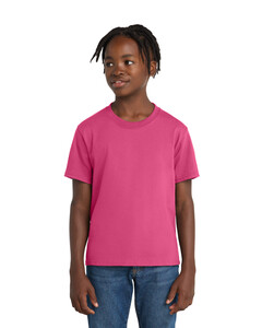 Port & Co PC61Y Pink-Youth Essential T-Shirt Pink