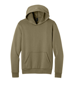 Port & Co PC68H Brown-Easy Fleece Pullover Hooded Sweatshirt Brown