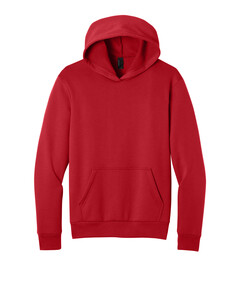 Port & Co PC68H Red-Easy Fleece Pullover Hooded Sweatshirt Red