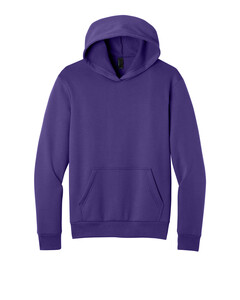 Port & Co PC68H Purple-Easy Fleece Pullover Hooded Sweatshirt Purple