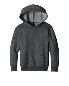 Port & Co PC68YH Gray-Youth Easy Fleece Pullover Hooded Sweatshirt Gray