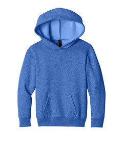Port & Co PC68YH Blue-Youth Easy Fleece Pullover Hooded Sweatshirt Blue