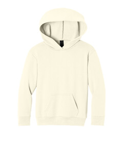 Port & Co PC68YH Natural-Youth Easy Fleece Pullover Hooded Sweatshirt Natural