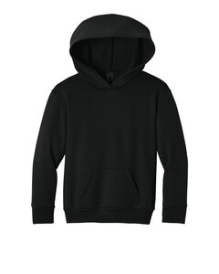 Port & Co PC68YH Black-Youth Easy Fleece Pullover Hooded Sweatshirt Black