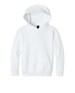 Port & Co PC68YH White-Youth Easy Fleece Pullover Hooded Sweatshirt White