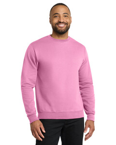 Port & Co PC78 Pink-7.8-oz Crewneck Sweatshirt Pink