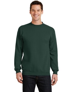 Port & Co PC78 Green-7.8-oz Crewneck Sweatshirt Green