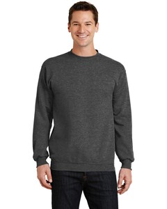 Port & Co PC78 Gray-7.8-oz Crewneck Sweatshirt Gray