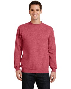 Port & Co PC78 Red-7.8-oz Crewneck Sweatshirt Red