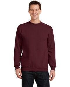 Port & Co PC78 Maroon-7.8-oz Crewneck Sweatshirt Maroon