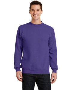 Port & Co PC78 Purple-7.8-oz Crewneck Sweatshirt Purple