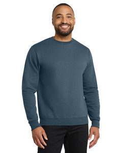 Port & Co PC78 Navy-7.8-oz Crewneck Sweatshirt Navy