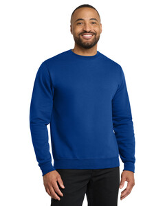 Port & Co PC78 Blue-7.8-oz Crewneck Sweatshirt Blue