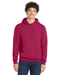 Port & Co PC78H Pink-Core Fleece Pullover Hoodie Pink