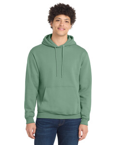 Port & Co PC78H Green-Core Fleece Pullover Hoodie Green