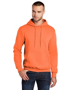 Port & Co PC78H Orange-Core Fleece Pullover Hoodie Orange