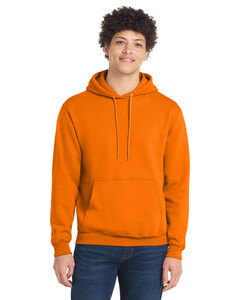 Port & Co PC78H Orange-Core Fleece Pullover Hoodie Orange