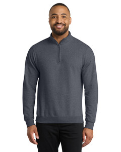 Port & Co PC78Q Navy-Core Fleece 1/4-Zip Pullover Sweatshirt  Navy