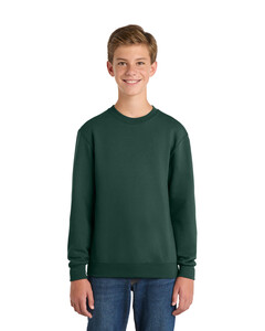 Port & Co PC78Y Green-Youth Core Fleece Crewneck Sweatshirt Green