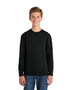 Port & Co PC78Y Black-Youth Core Fleece Crewneck Sweatshirt Black