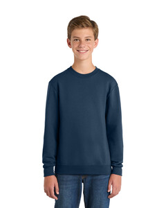 Port & Co PC78Y Navy-Youth Core Fleece Crewneck Sweatshirt Navy