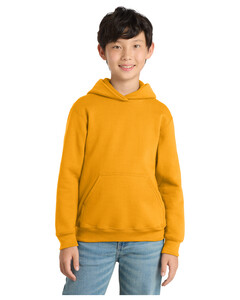 Port & Co PC78YH Yellow-Youth Core Fleece Pullover Hooded Sweatshirt Yellow