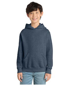 Port & Co PC78YH Navy-Youth Core Fleece Pullover Hooded Sweatshirt Navy