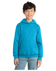 Port & Co PC78YH Blue-Youth Core Fleece Pullover Hooded Sweatshirt Blue