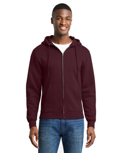 Bulk Maroon Zip-Up Hoodies - BlankApparel.com