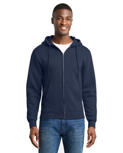 Port & Co PC78ZH Navy-Core Fleece Full-Zip Hoodie Navy