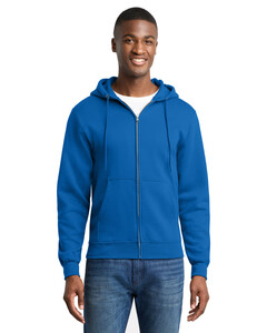 Port & Co PC78ZH Blue-Core Fleece Full-Zip Hoodie Blue