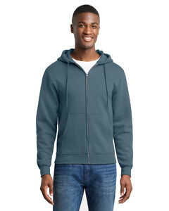 Port & Co PC78ZH Navy-Core Fleece Full-Zip Hoodie Navy