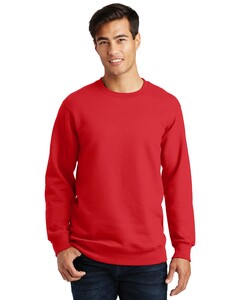 Port & Co PC850 Red-Fan Favorite Fleece Crewneck Sweatshirt Red
