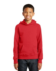 Port & Co PC850YH Red-Youth Fan Favorite Fleece Pullover Hoodie Red