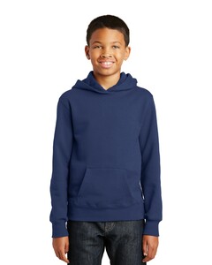Port & Co PC850YH Navy-Youth Fan Favorite Fleece Pullover Hoodie Navy