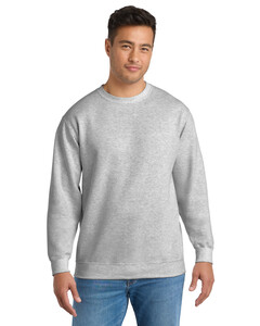 Port & Co PC90 Gray-Crewneck Sweatshirt Gray