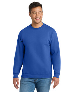 Port & Co PC90 Blue-Crewneck Sweatshirt Blue