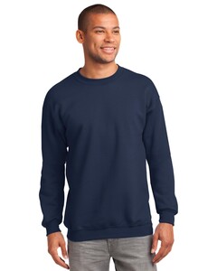 Port & Co PC90T Navy-Tall Ultimate Crewneck Sweatshirt Navy